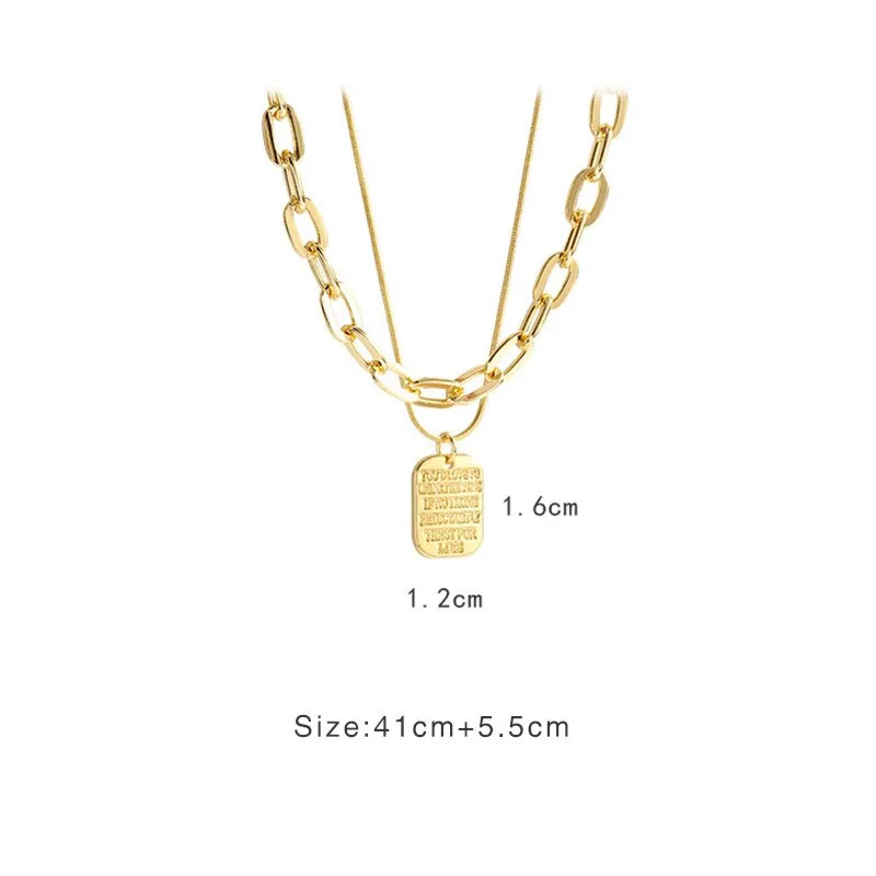 2021 Gothic Double Stainless Steel Chain